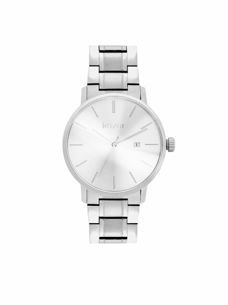 Reloj minimalista plateado con pulsera CHIC CHARM