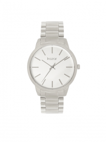 Reloj minimalista de pulsera plateado EQUINOX LUMINANCE