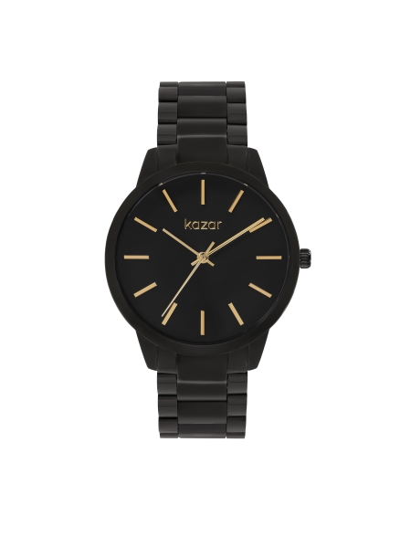 Reloj negro con índices y agujas dorados EQUINOX LUMINANCE
