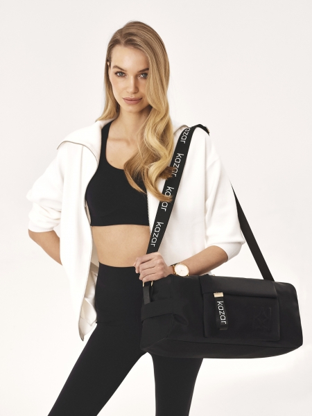 Reloj con correa de piel, sobre dorado y esfera blanca 