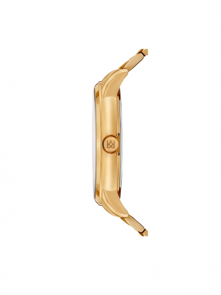 Reloj de mujer con brazalete de oro y esfera minimalista 