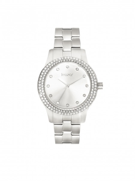 Reloj de plata decorado con cristales LADY GRACE