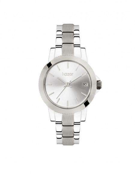 Reloj minimalista plateado para mujer LUXE TOUCH
