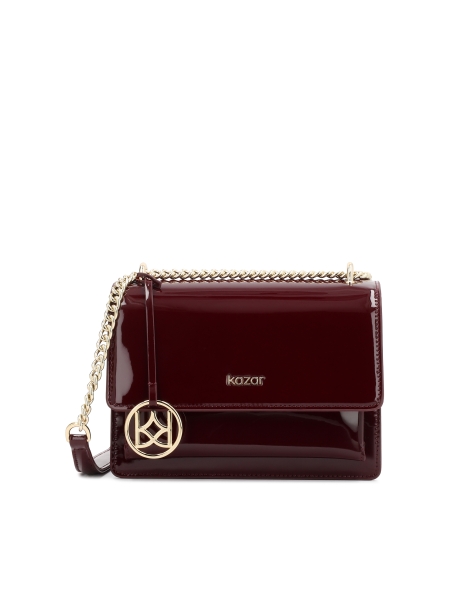 Bolso de charol granate MAISY