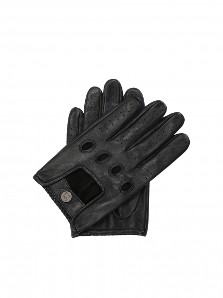 Guantes de cuero negro para hombre ERYCOS 