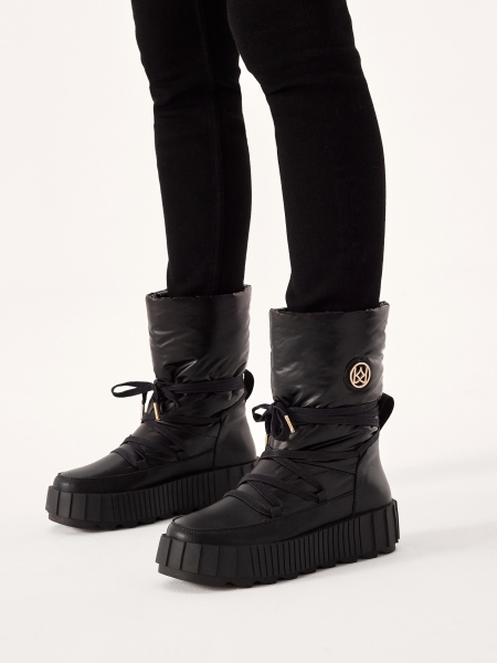 Botas de nieve negras aislantes con parte superior antideslizante  DAGE