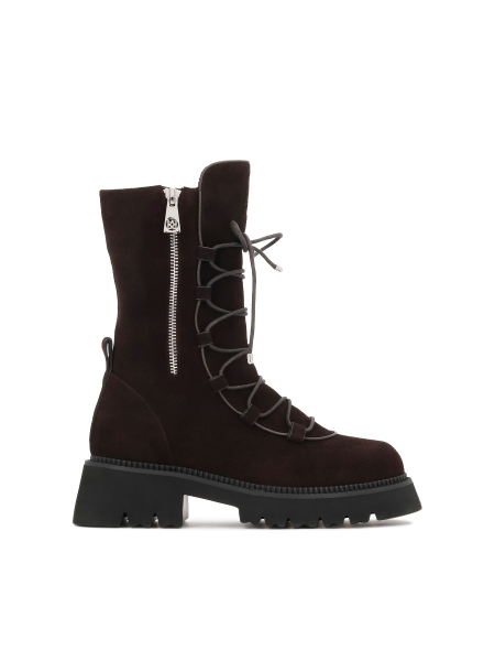 Botas con cremallera y cordones decorativos ELBA