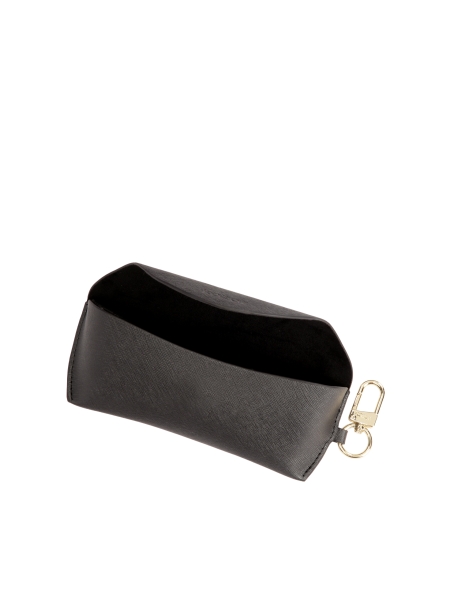 Funda negra para gafas con clip DELIN