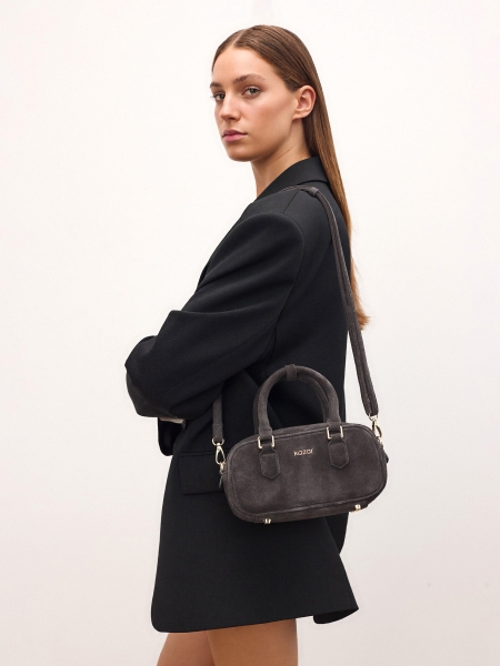 Bolso pequeño de ante para bolos con correa desmontable WERO