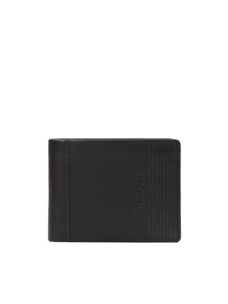 Cartera clásica de caballero en piel negra MACSYMILIAN