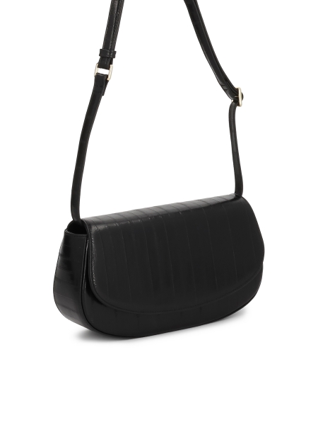 Bolso rígido negro con un estampado único NALYA