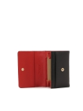 Cartera negra con interior rojo MELLY