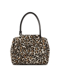 Bolso de cerdas naturales con estampado de leopardo VENUS S