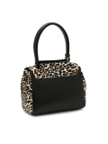 Bolso de cerdas naturales con estampado de leopardo VENUS S