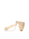Riñonera de piel beige NOEL