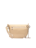 Riñonera de piel beige NOEL