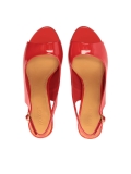 Sandalias rojas de charol con tira en el tobillo AUDE