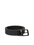 Cinturón de caballero de doble cara en piel repujada y lisa CHAOS