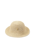 Sombrero de paja beige con monograma LAGUNA