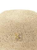 Sombrero de paja beige con monograma LAGUNA