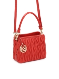 Bolso acolchado rojo con asa de mano  ALELE S