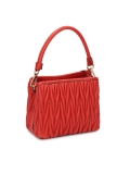 Bolso acolchado rojo con asa de mano  ALELE S