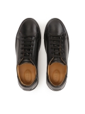 Zapatillas minimalistas de piel negra CASPEROS