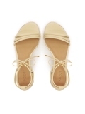 Sandalias de color crema con ribete y tacón entero  MADDIE
