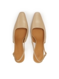 Bombas beige con un tacón único NISSA