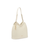 Bolso crema de corte holgado con dos asas SOLENE