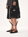 Bolso negro con cadena deslizante HALLIE