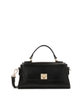 Elegante bolso negro con asa MELIA