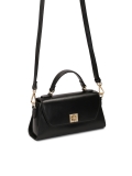 Elegante bolso negro con asa MELIA