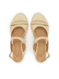Sandalia de tacón de aguja beige MARCIE