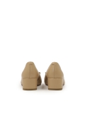 Zapatos de tacón de piel beige URSULE