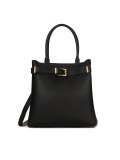 Elegante bolso negro con correa LAURIE