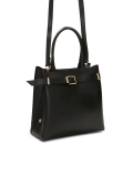 Elegante bolso negro con correa LAURIE