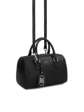 Bolso cilíndrico de piel negra MELLI