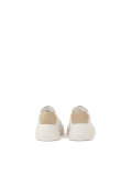 Zapatillas de piel blanca con plantilla beige SILVAN