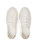 Zapatillas de piel blanca con plantilla beige SILVAN