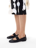Bailarinas negras con tira elástica  KS AVRIL
