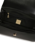 Bolso baguette negro con dos correas CAMILLE