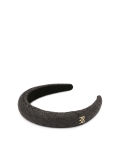 Diadema de paja negra MELIKA