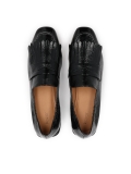 Mocasines negros de charol arrugado LIRENNA