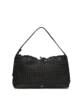 Bolso negro de piel trenzada KS CELENE