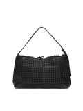 Bolso negro de piel trenzada KS CELENE