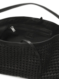 Bolso negro de piel trenzada KS CELENE