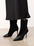 Elegantes botas de ante y charol JACKIE