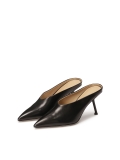 Mules negros con parte delantera completa KS ELYSIE
