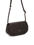 Bolso rígido marrón con bandolera NALYA